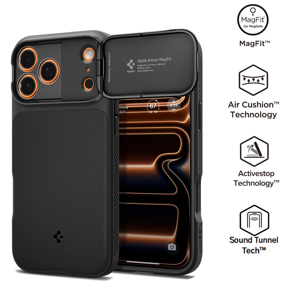SPIGEN Optik Armor (MagFit) MagSafe Compatible for iPhone 17 Pro Case