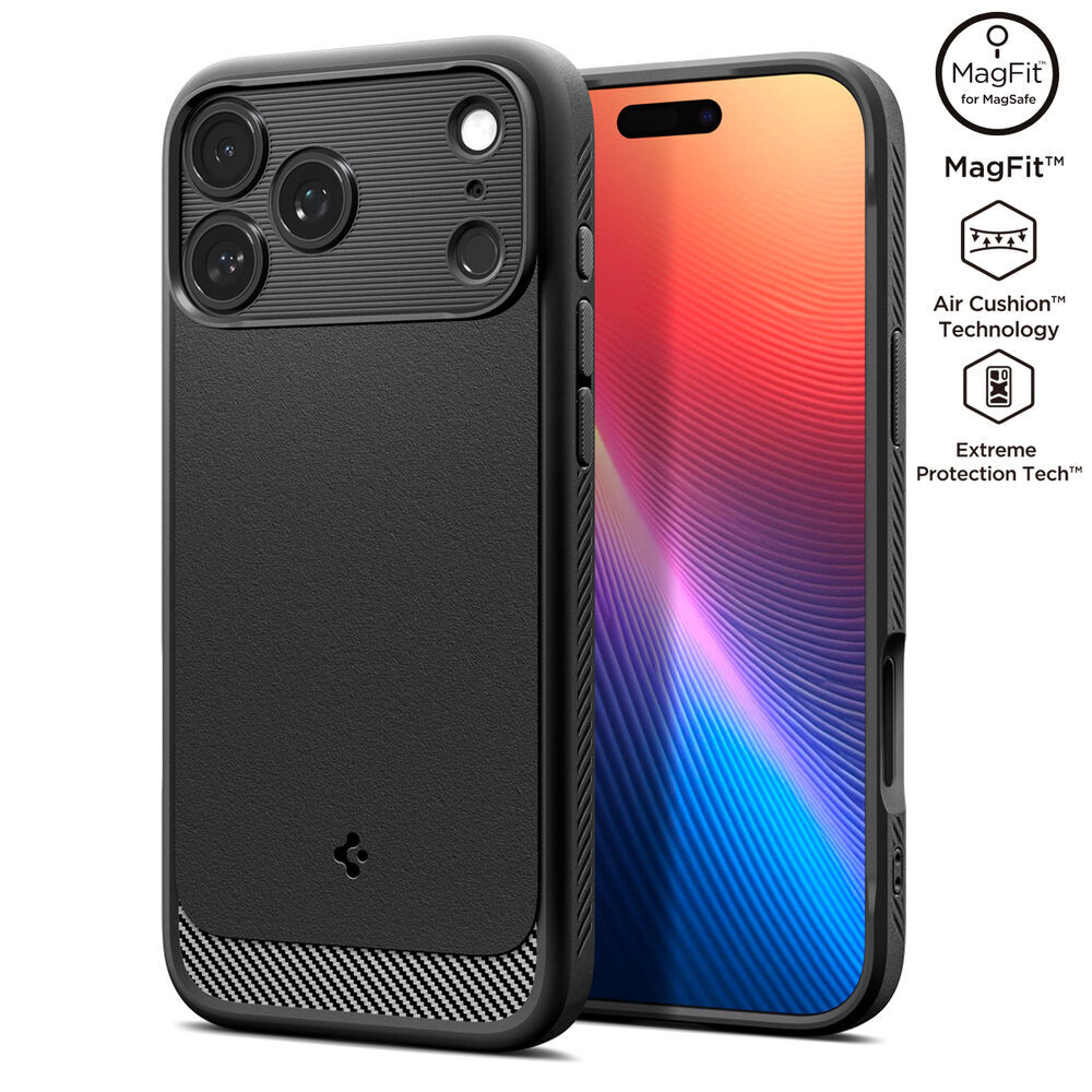 SPIGEN Rugged Armor (MagFit) MagSafe Compatible for iPhone 17 Pro Max Case