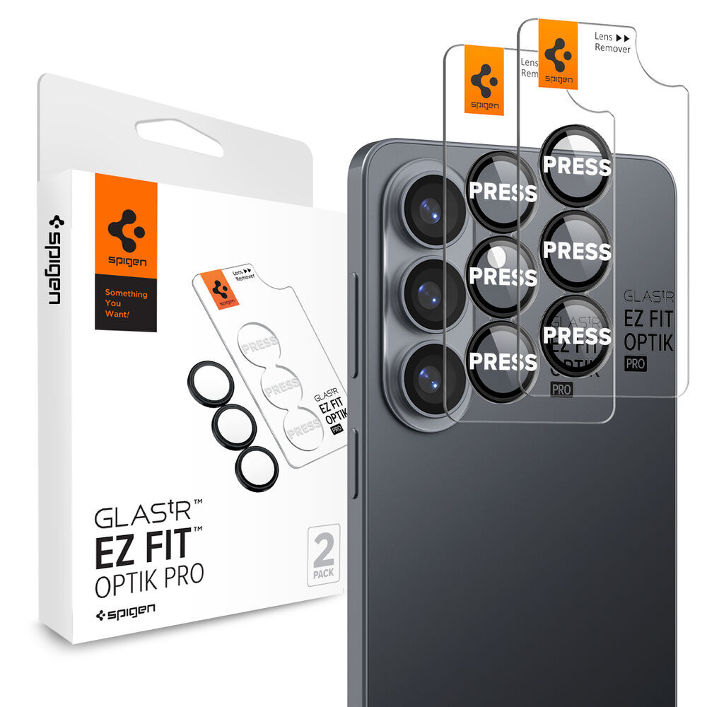SPIGEN GLAS.tR EZ Fit Optik Pro 2PCS for Galaxy S26 Lens Protector