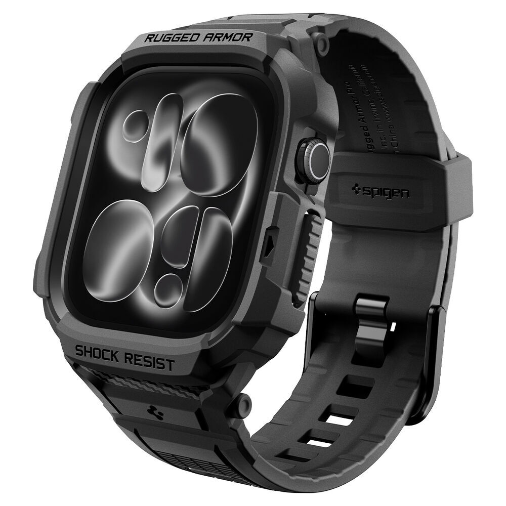 SPIGEN Rugged Armor Pro + Strap Band for Apple Watch Series 12 42mm Case