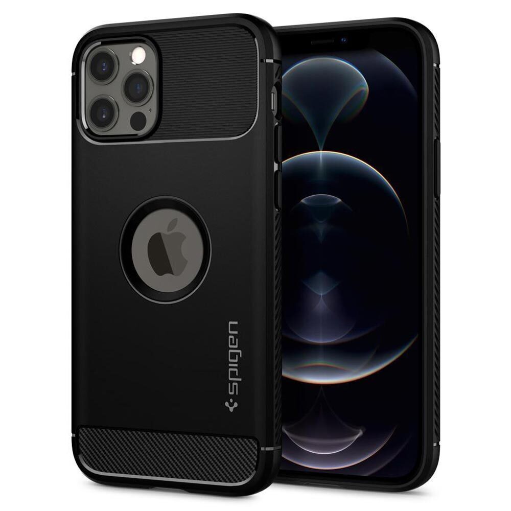 Genuine SPIGEN Rugged Armor Resilient Ultra Soft Cover for Apple iPhone 12 / iPhone 12 Pro (6.1-inch) Case