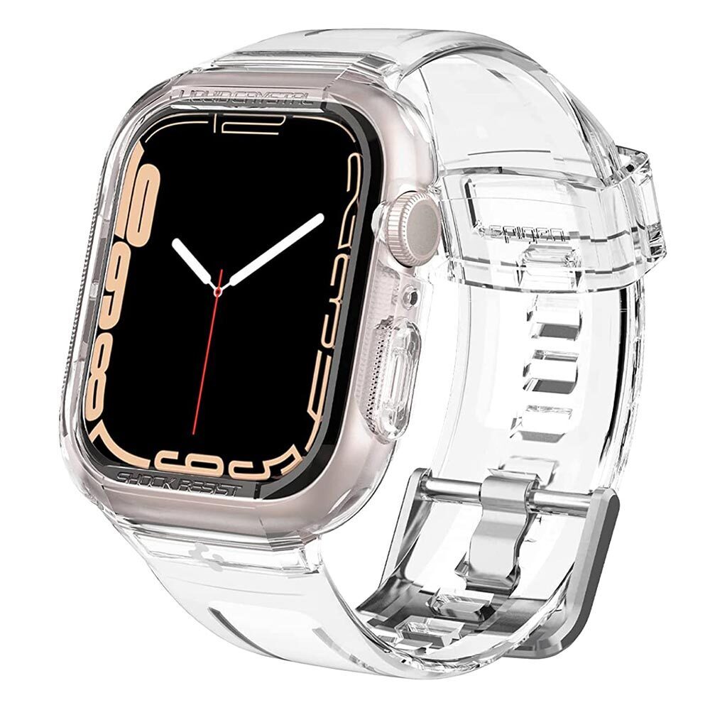 SPIGEN Liquid Crystal Pro Case + Strap Band for Apple Watch Series 9/8/SE2/7/6/SE/5/4 (45mm/44mm)