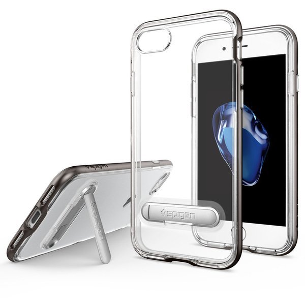 iPhone 7 Case, Genuine SPIGEN Crystal Hybrid Kickstand Cover for Apple