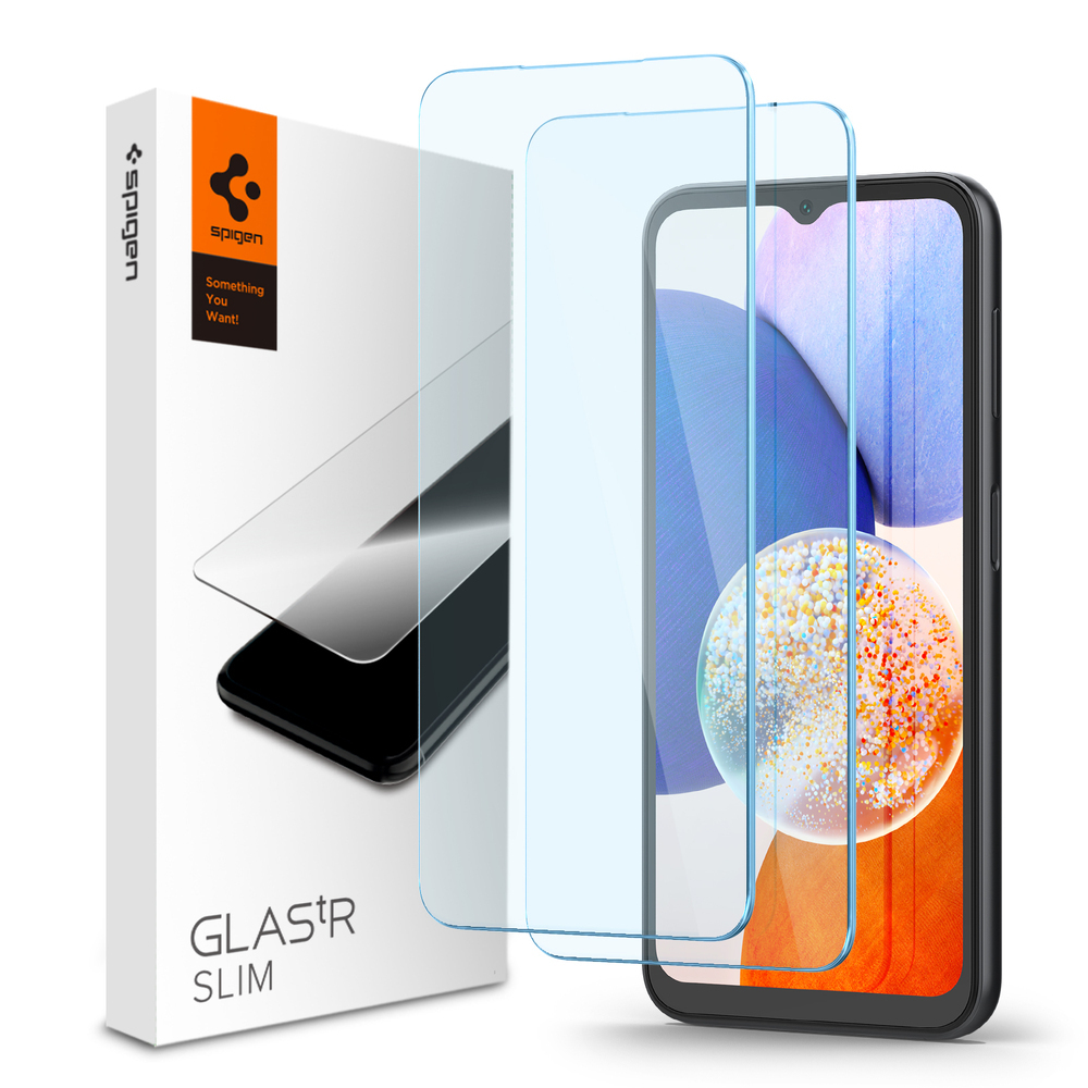 SPIGEN Glas.tR Slim 2PCS Glass Screen Protector for Galaxy A14 / A14 5G