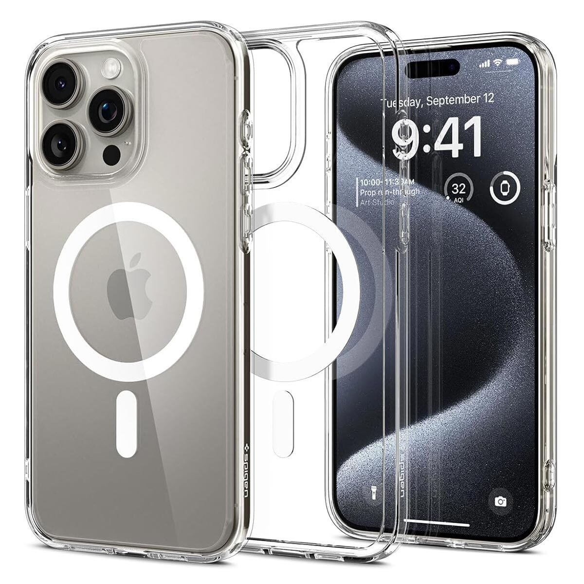 SPIGEN Ultra Hybrid (MagFit) MagSafe Compatible Case for iPhone 15 Pro