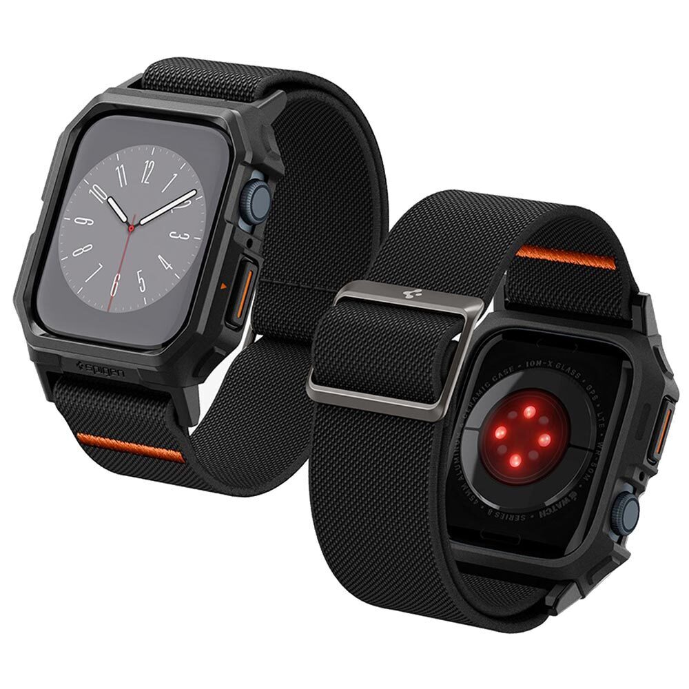 SPIGEN Lite Fit Pro + Strap Band Case for Apple Watch Series 9/8/SE2/7/6/SE/5/4 (45mm/44mm)