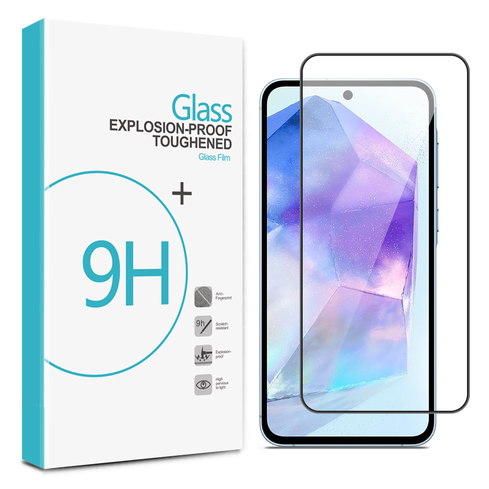Full Cover Tempered Glass Screen Protector For Galaxy A55 5G