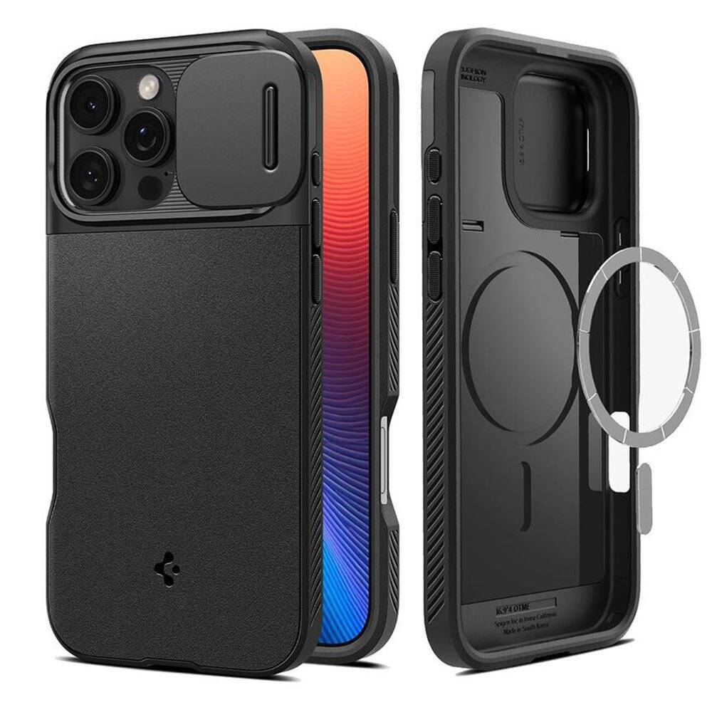 SPIGEN Optik Armor (MagFit) MagSafe Compatible for iPhone 16 Pro Max Case