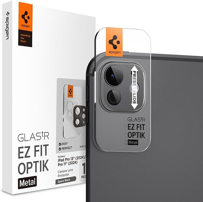 SPIGEN GLAS.tR EZ Fit Optik Pro Glass for iPad Pro 13-inch M4 (2024) / 11-inch M4 (2024) Camera Lens Protector