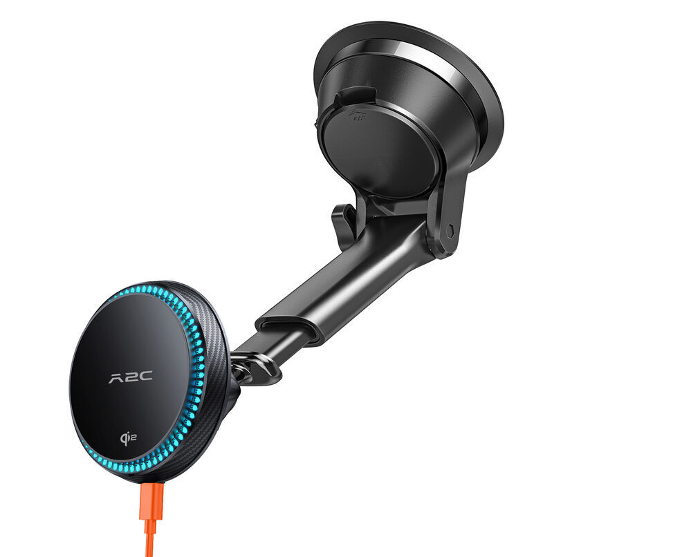 A2C Qi2 Wireless MagSafe Charger Windshield Car Mount for MagSafe Case / iPhone MagSafe Series