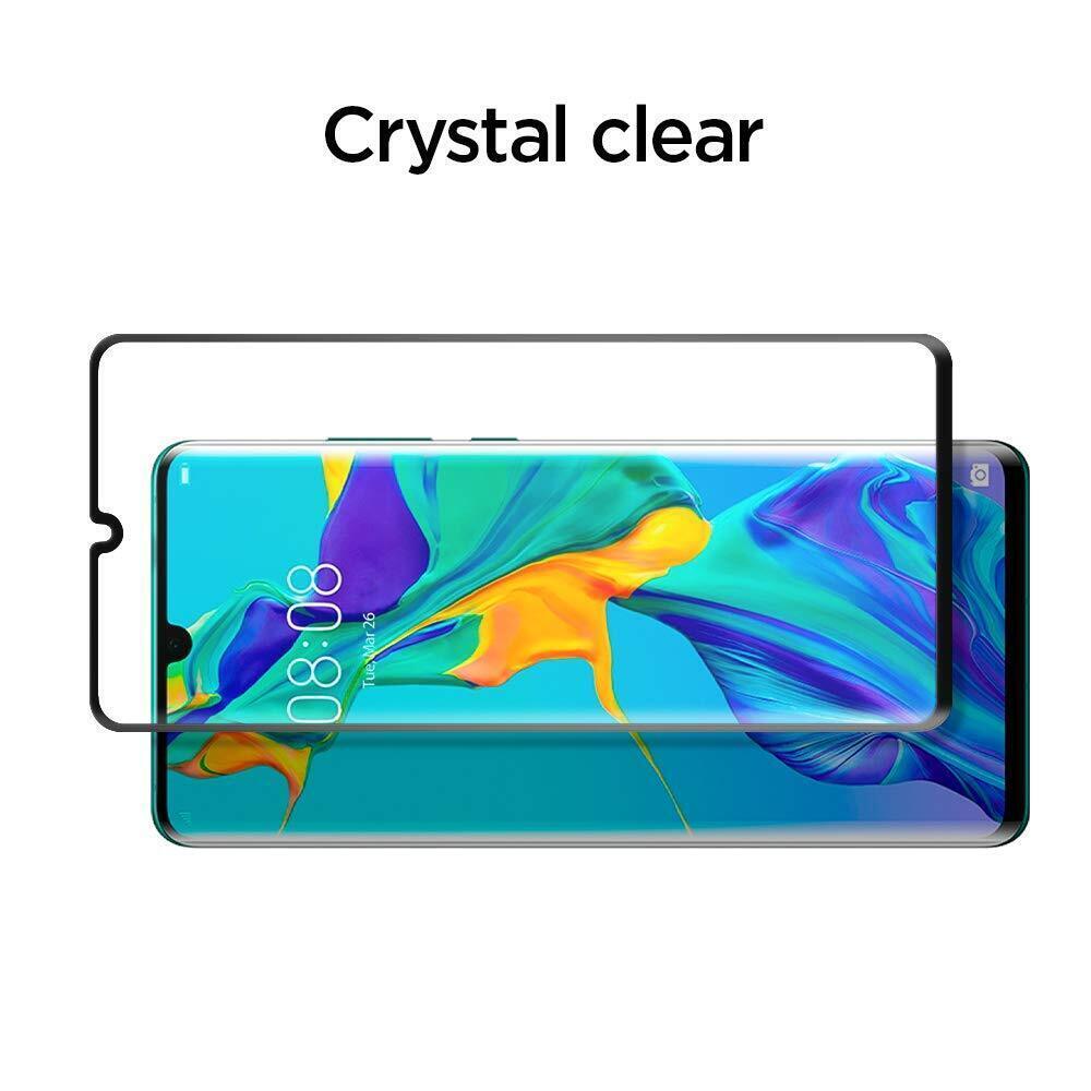 Huawei P30 Pro Screen Protector,Genuine SPIGEN GLAS.tR Full Cover 9H