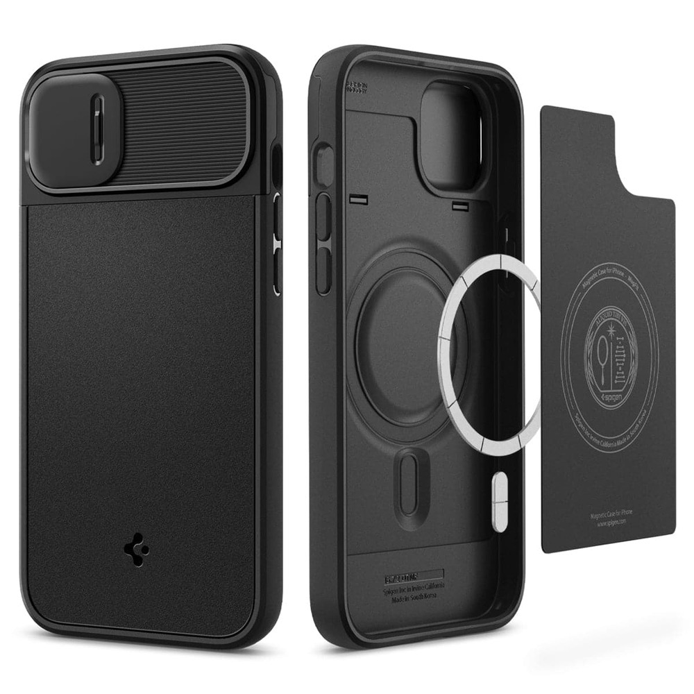 Spigen Optik Armor Black Case - For Samsung Galaxy S24 Ultra