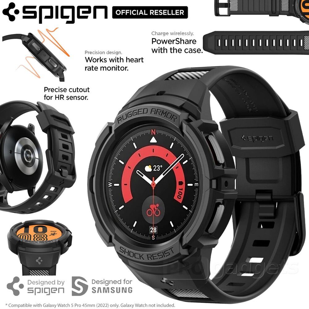 SPIGEN Rugged Armor Pro Case for Galaxy Watch 5 Pro 45mm