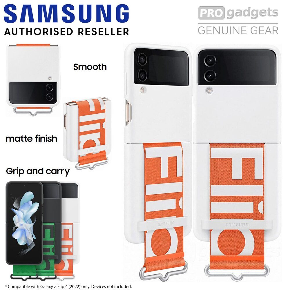 Samsung Silicone Case with Strap for Galaxy Z Flip 4
