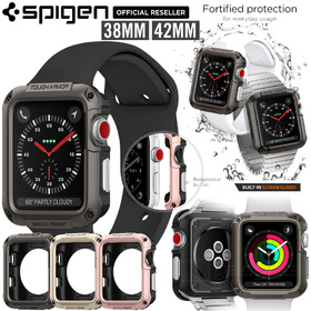 For Apple Watch Series 3/2/1 Case build-in Screen Protector, Genuine SPIGEN Heavy Duty Tough Armor Hard Cover for 42mm