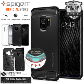 Galaxy S9 Case, Genuine SPIGEN Rugged Armor Resilient Soft Cover for Samsung