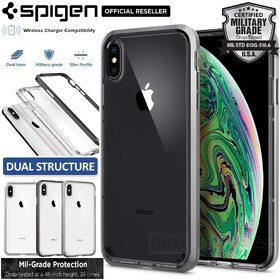 iPhone XS Max Case, Genuine SPIGEN Neo Hybrid Crystal Bumper Cover for Apple