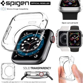 Apple Watch Series 6/5/4/SE Case, Genuine SPIGEN Liquid Crystal Clear Cover for 40mm