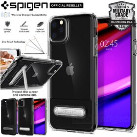 iPhone 11 Pro Max Case, Genuine SPIGEN Slim Armor Essential S Heavy Duty Hard Cover for Apple
