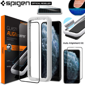 iPhone 11 Pro Max Screen Protector, Genuine SPIGEN GLAS.tR Slim Full Cover AlignMaster 9H Tempered Glass for Apple 1PC