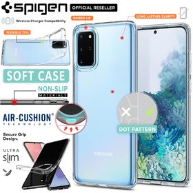Galaxy S20 Plus Case, Genuine SPIGEN Liquid Crystal Exact Fit Slim Soft Cover for Samsung