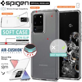 Galaxy S20 Ultra 5G Case, Genuine SPIGEN Liquid Crystal Exact Fit Slim Soft Cover for Samsung