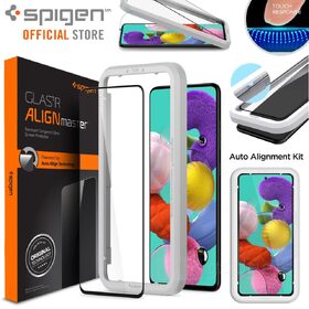 Genuine SPIGEN AlignMaster Full Cover Glass for Samsung Galaxy A51 Screen Protector