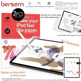 Genuine Bersem Paperlike Screen Protector for Apple iPad Pro 12.9 (2021/2020/2018) 2PCS