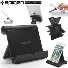 Genuine Spigen S320 Aluminum Multi-Angle Desk Mobile Phone Tablet Stand Holder Universal