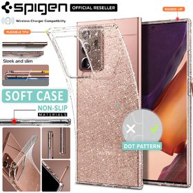 Genuine SPIGEN Liquid Crystal Exact Fit Slim Soft Cover for Samsung Galaxy Note 20 Ultra Case