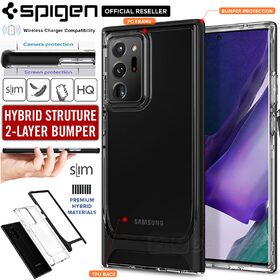 Genuine SPIGEN Neo Hybrid CC Crystal Dual Layer Clear Bumper Cover for Samsung Galaxy Note 20 Ultra Case