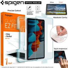 Genuine SPIGEN Glas.tR EZ Fit Tempered Glass for Samsung Galaxy Tab S7 / Tab S7 5G 11.0 Screen Protector 1 Pc/Pack