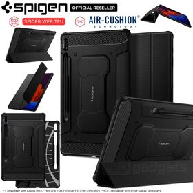 Genuine SPIGEN Rugged Armor Pro Protective Flip Cover for Samsung Galaxy Tab S8 Plus / S7 Plus / Tab S7 Plus 5G 12.4 Case