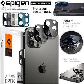 Genuine SPIGEN Glas.tR Optik Tempered Glass for Apple iPhone 12 Pro (6.1-inch) Camera Lens Protector 2 Pcs/Pack