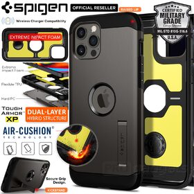 Genuine SPIGEN Tough Armor Impact Shock Proof Kickstand Hard Cover for Apple iPhone 12 Pro Max (6.7-inch) Case