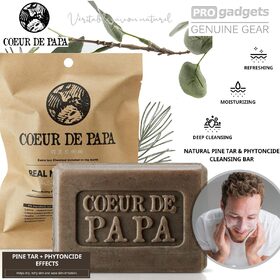 Coeur De PAPA Natural Pine Tar Cleansing Bar