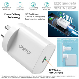 Choetech 20W PD Type C Wall Charger