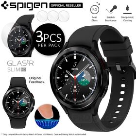 SPIGEN GLAS.tR Slim HD 3PCS Screen Protector for Galaxy Watch 4 Classic 42mm / Watch 3 41mm