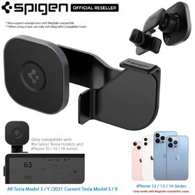 SPIGEN One Tap ITT90 Magnetic Car Screen Mount for Tesla Model 3/Y/X/S iPhone 13/ 12 Series