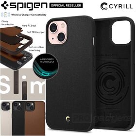 SPIGEN CYRILL Leather Brick Case for iPhone 13 (6.1-inch)
