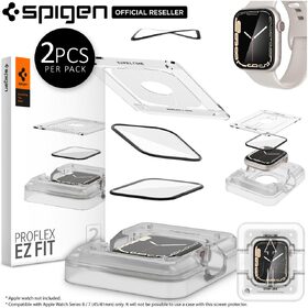 SPIGEN Pro Flex EZ Fit 2PCS Screen Protector for Apple Watch Series 7 (45mm)