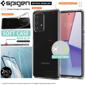 SPIGEN Crystal Pack Case & Screen protectors 2PCS for Galaxy A53 5G