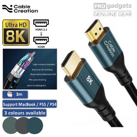 CableCreation 8K 60 Hz HDMI to HDMI Cable 3M