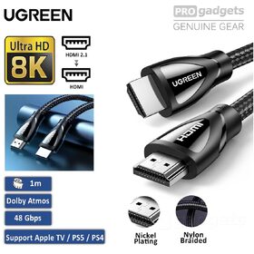 UGREEN 1m HDMI to HDMI 8K@60Hz / 4K@120Hz HDR UHD Cable