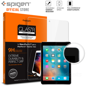 iPad Pro 9.7 / iPad 9.7 2018 & 2017 / iPad Air 2 / iPad Air Screen Protector, Genuine SPIGEN GLAS.tR 9H SLIM Tempered Glass
