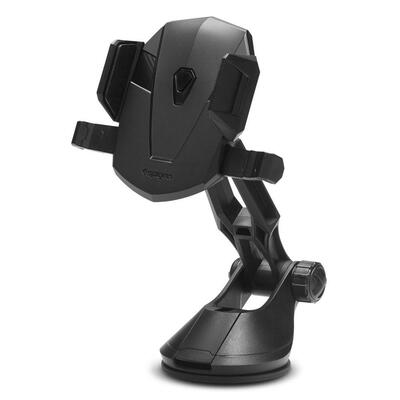 Car Phone Holder Mount Cradle Dock, Genuine Spigen Kuel TS36  for iPhone/ Galaxy [Colour:Black]