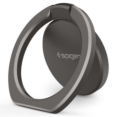 Genuine SPIGEN Style Ring POP Slip-Free 360 degree Grip Holder Kickstand [Colour:Gunmetal]
