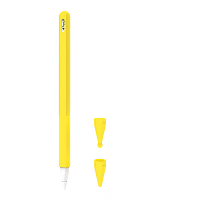 Ultra Thin soft Silicone Shockproof Protective Cover for Apple Pencil 2nd Gen Case [Colour:Yellow]