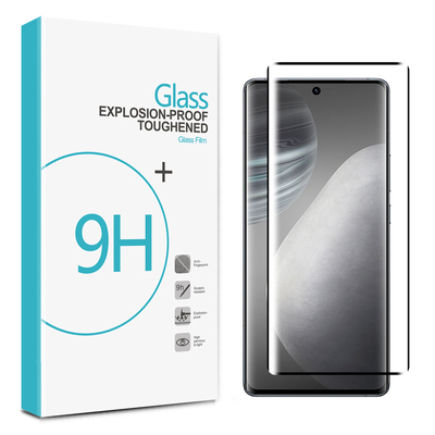 Full Cover Tempered Glass Screen Protector for Vivo X60 Pro 5G [Colour:Black]
