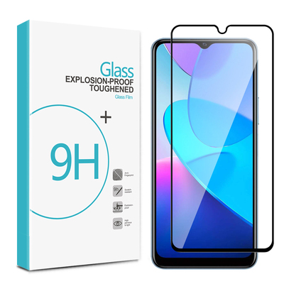 Full Cover Tempered Glass Screen Protector for Vivo Y11s [Colour:Black]
